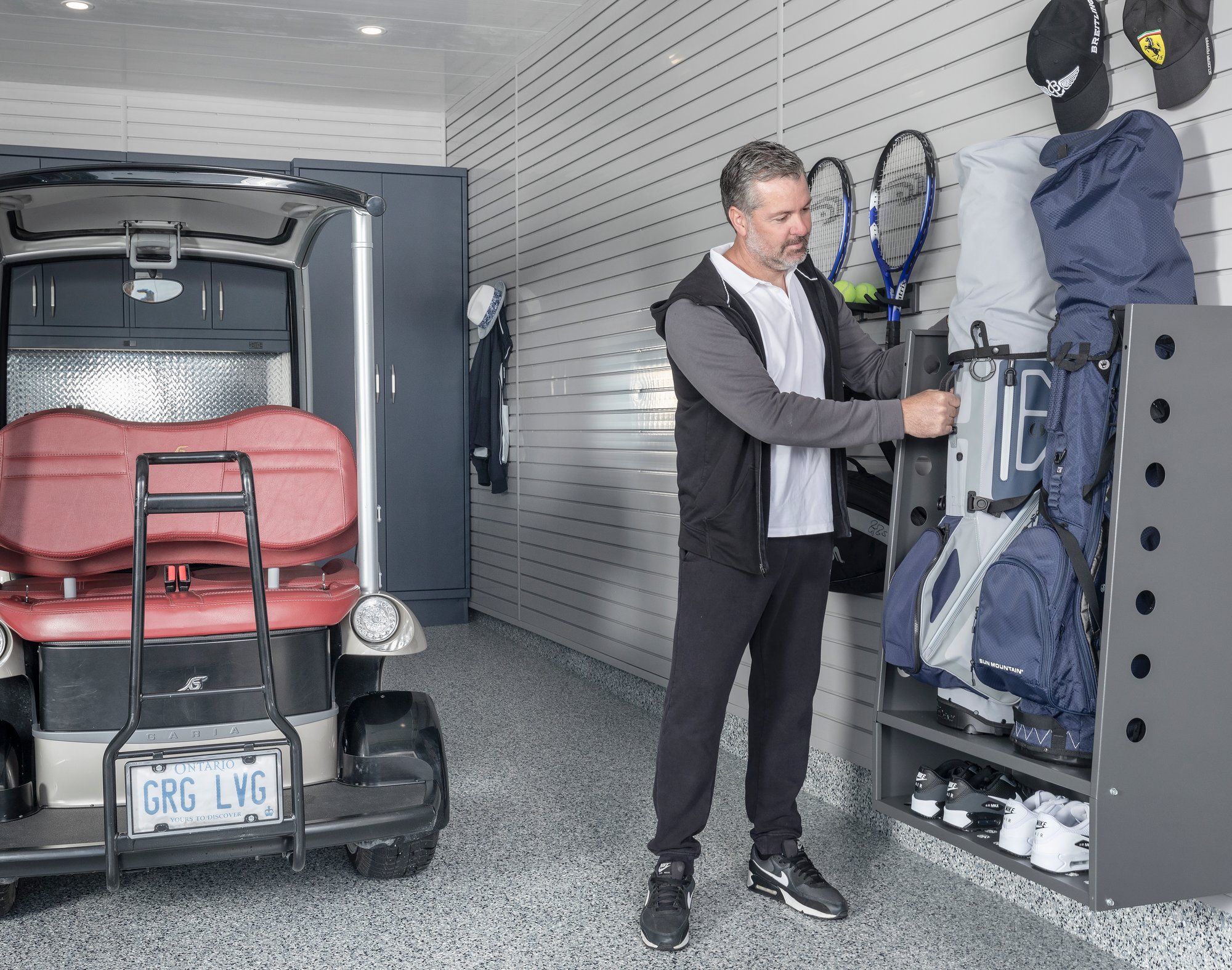 LINEA Golf Caddy With Shoe Shelf by Garage Living