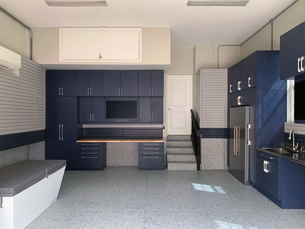 Garage transformation completed Garage Living