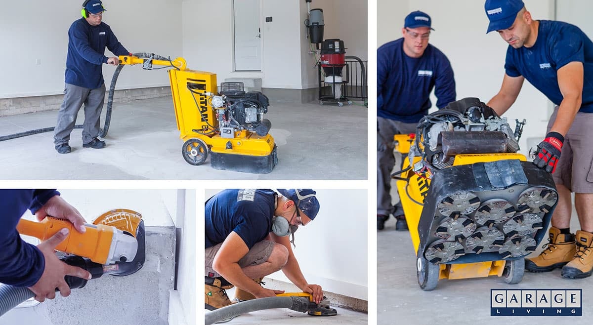 DIAMOND GRIND THE FLOOR SURFACE - Garage Living