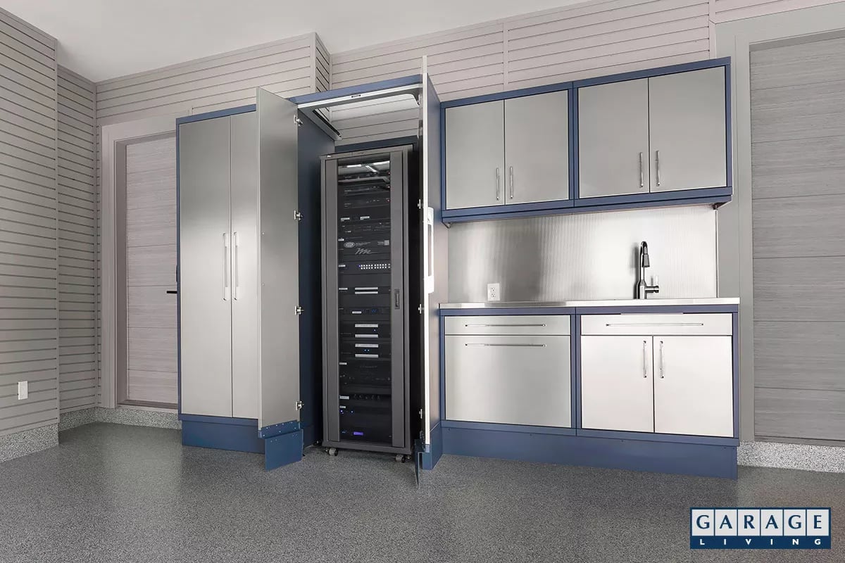 Harbor Blue Unique Cabinet System - Garage Living